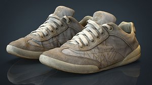 3d model realistic sneakers