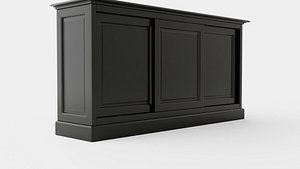 Marthas sideboard black 3D model