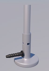 bunsen burner 3D model