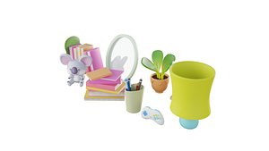 3D 3D Set Of Room Props model