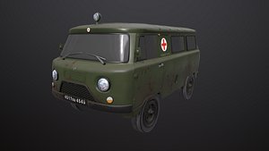 Old UAZ 452 2206 sanitary