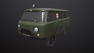 Old UAZ 452 2206 sanitary