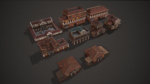 ancient house pack 3D model