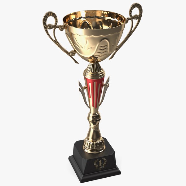 3D Sports Cup Trophy Gold