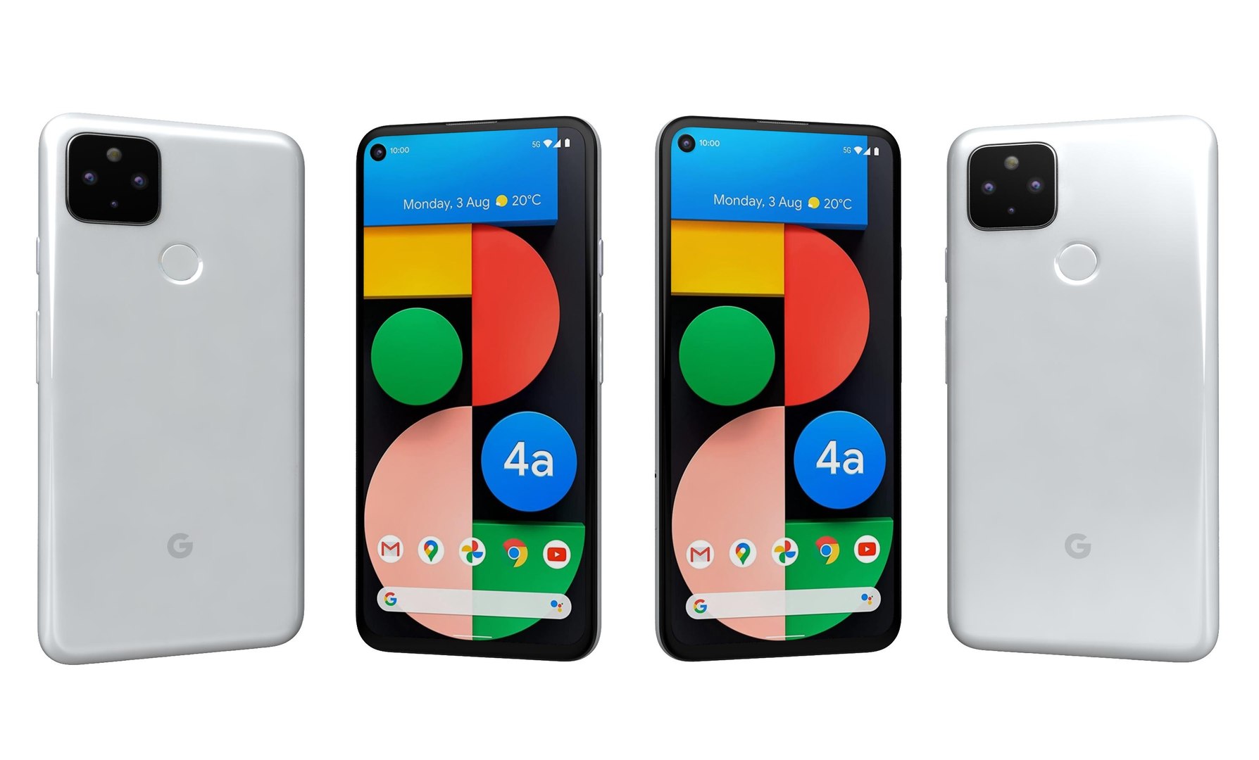 3D Google Pixel 4a 5G White model - TurboSquid 2078875