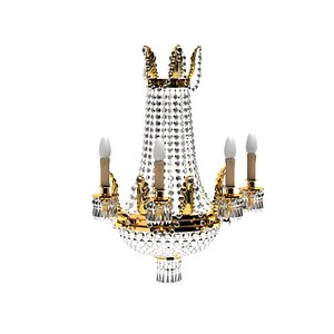 Classic Crystal chandelier gold