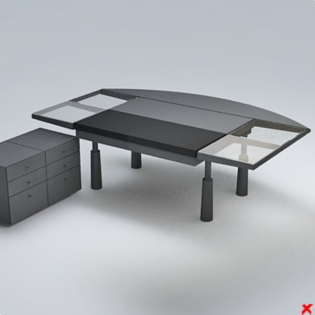 Office Table 3d Dxf