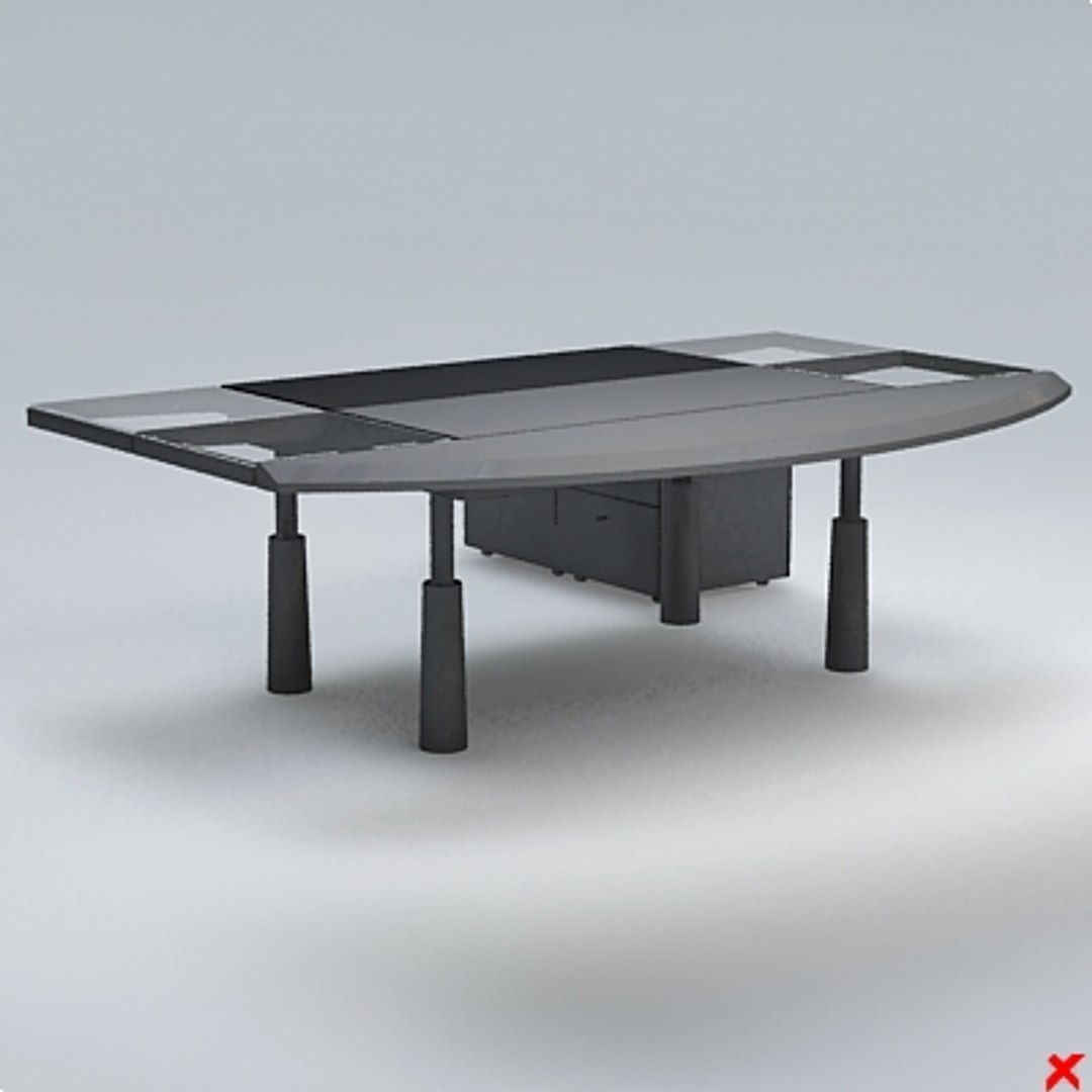 Office Table 3d Dxf