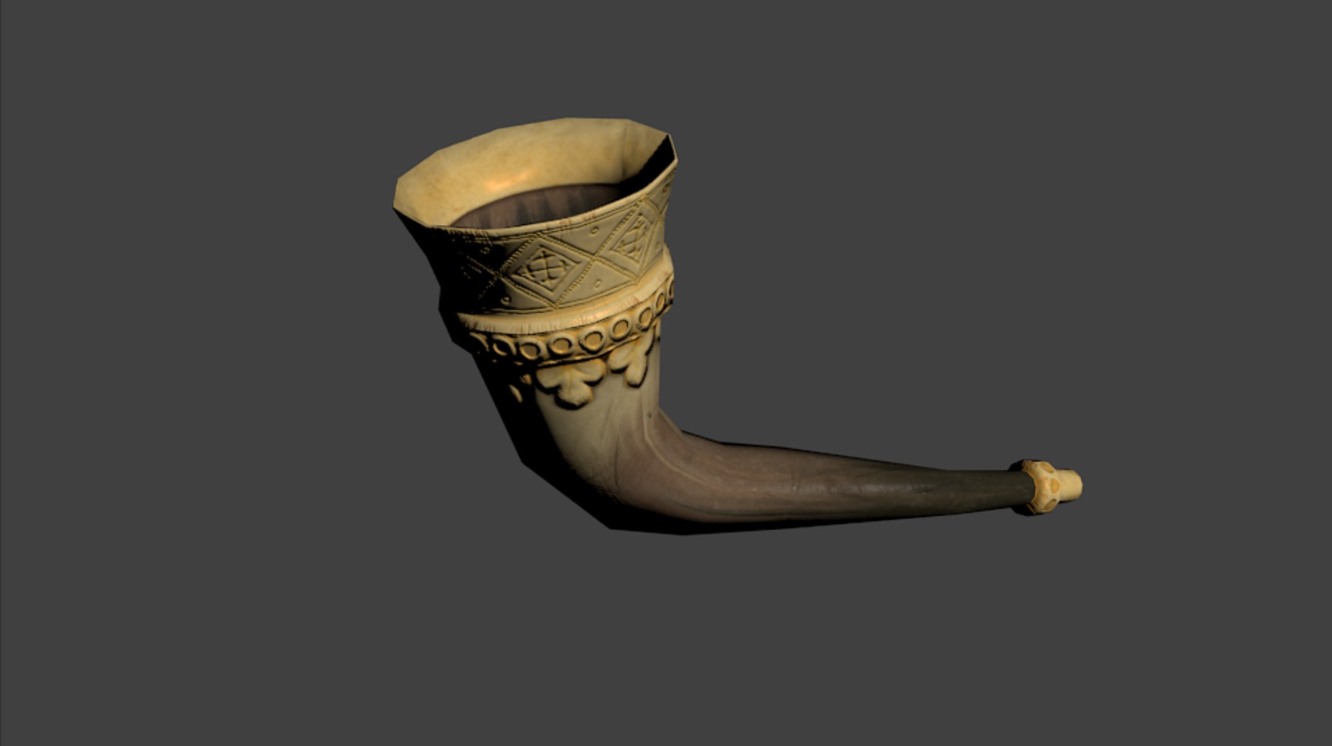 Free Drinking Horn 3d Model