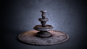 3D old fountain
