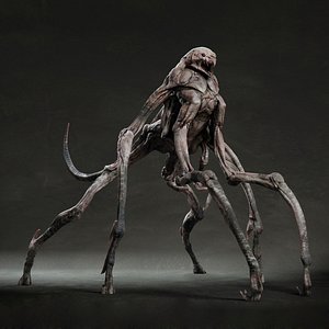 Spider flesh creature 3D model