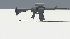 3D m4a1 gun model