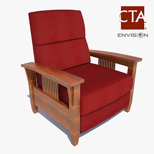 lounge chair 3d obj