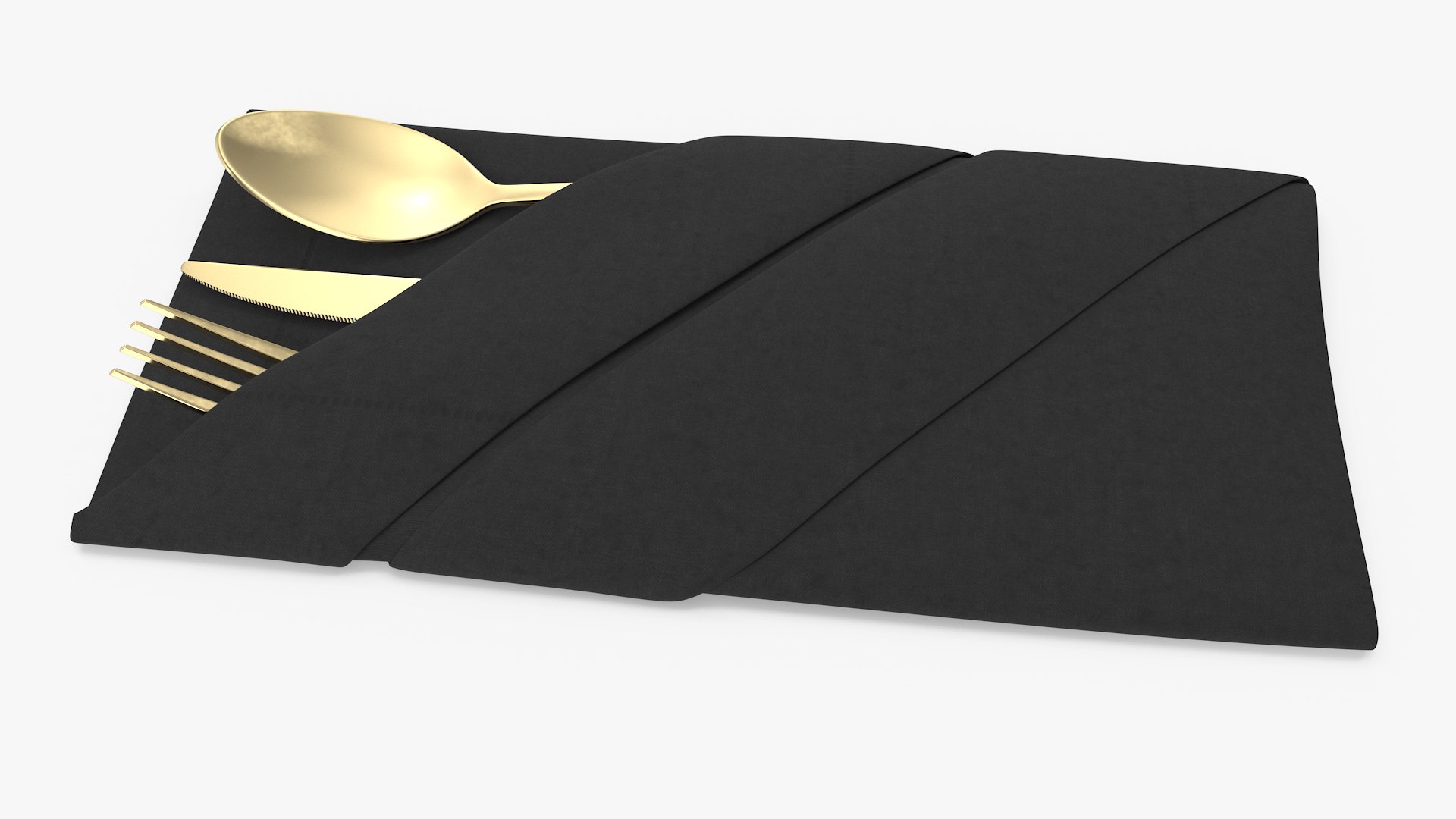 3D Napkin Fold Black with Gold Flatware https://p.turbosquid.com/ts-thumb/6Y/lwWXas/PU/napkinfoldblackwithgoldflatwarec4dmodel006/jpg/1674757168/1920x1080/fit_q87/74e489a11ac66cc214e6374cf3d59742cdb0baa0/napkinfoldblackwithgoldflatwarec4dmodel006.jpg