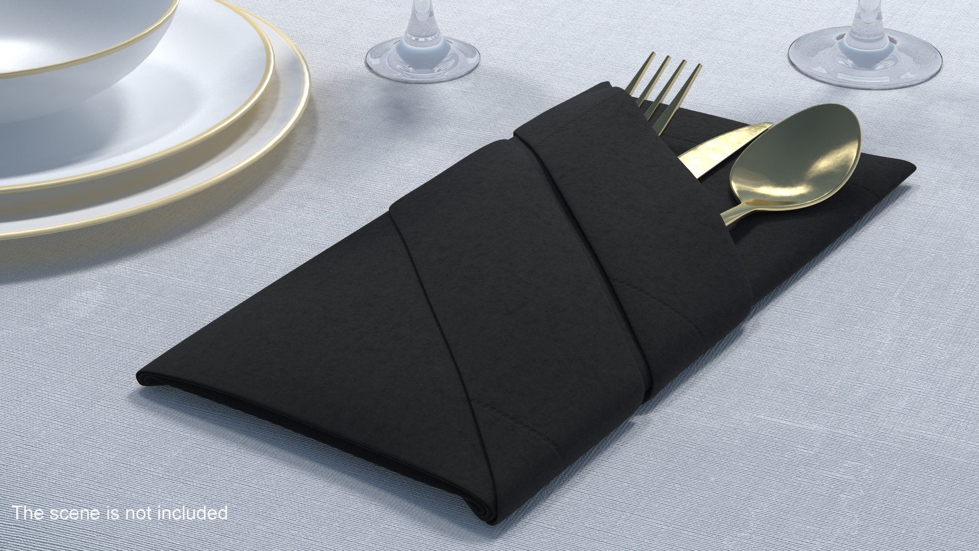 3D Napkin Fold Black with Gold Flatware https://p.turbosquid.com/ts-thumb/6Y/lwWXas/Te/napkinfoldblackwithgoldflatwarec4dmodel003/jpg/1674757155/1920x1080/fit_q87/2d113856c06f24c1e19341ecb937524c884bad92/napkinfoldblackwithgoldflatwarec4dmodel003.jpg