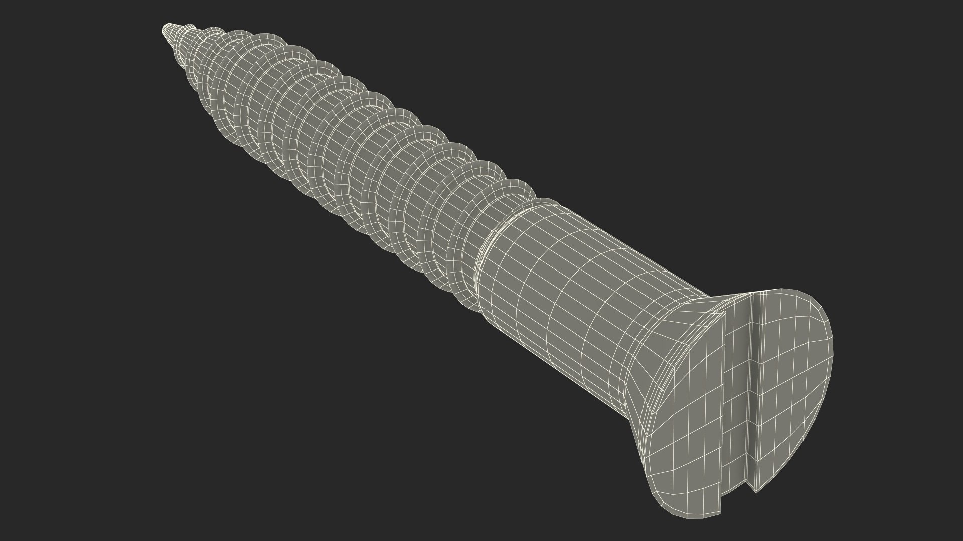 Wood Screw Model - TurboSquid 2240377