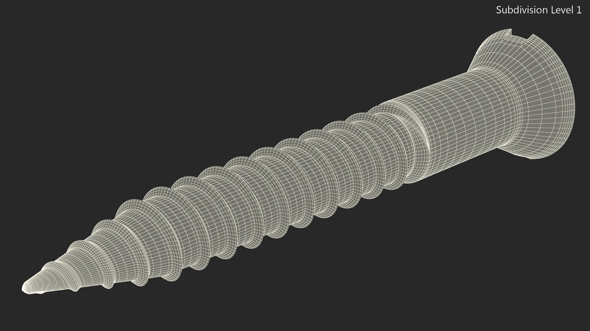 Wood Screw Model - TurboSquid 2240377