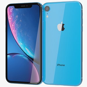 realistic apple iphone xr 3D model
