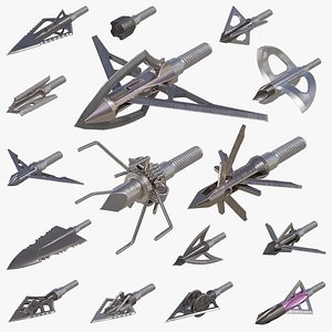 16 Arrowheads Game Ready 3D model