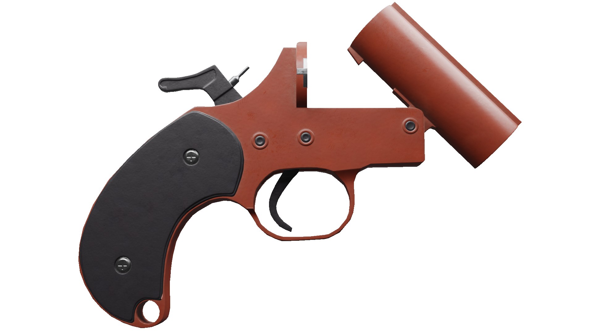 Flare Gun 3D Model - TurboSquid 2123853