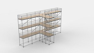 3D scaffold tower 3D model model