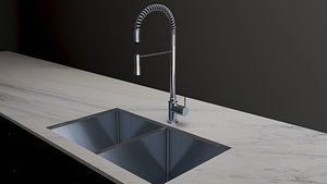 3D sink worktop