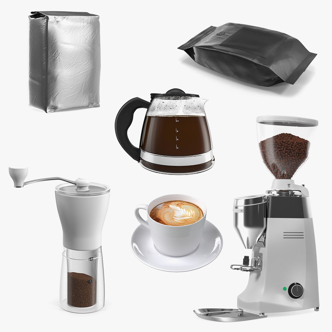 Coffee Collection 3 3D model preview