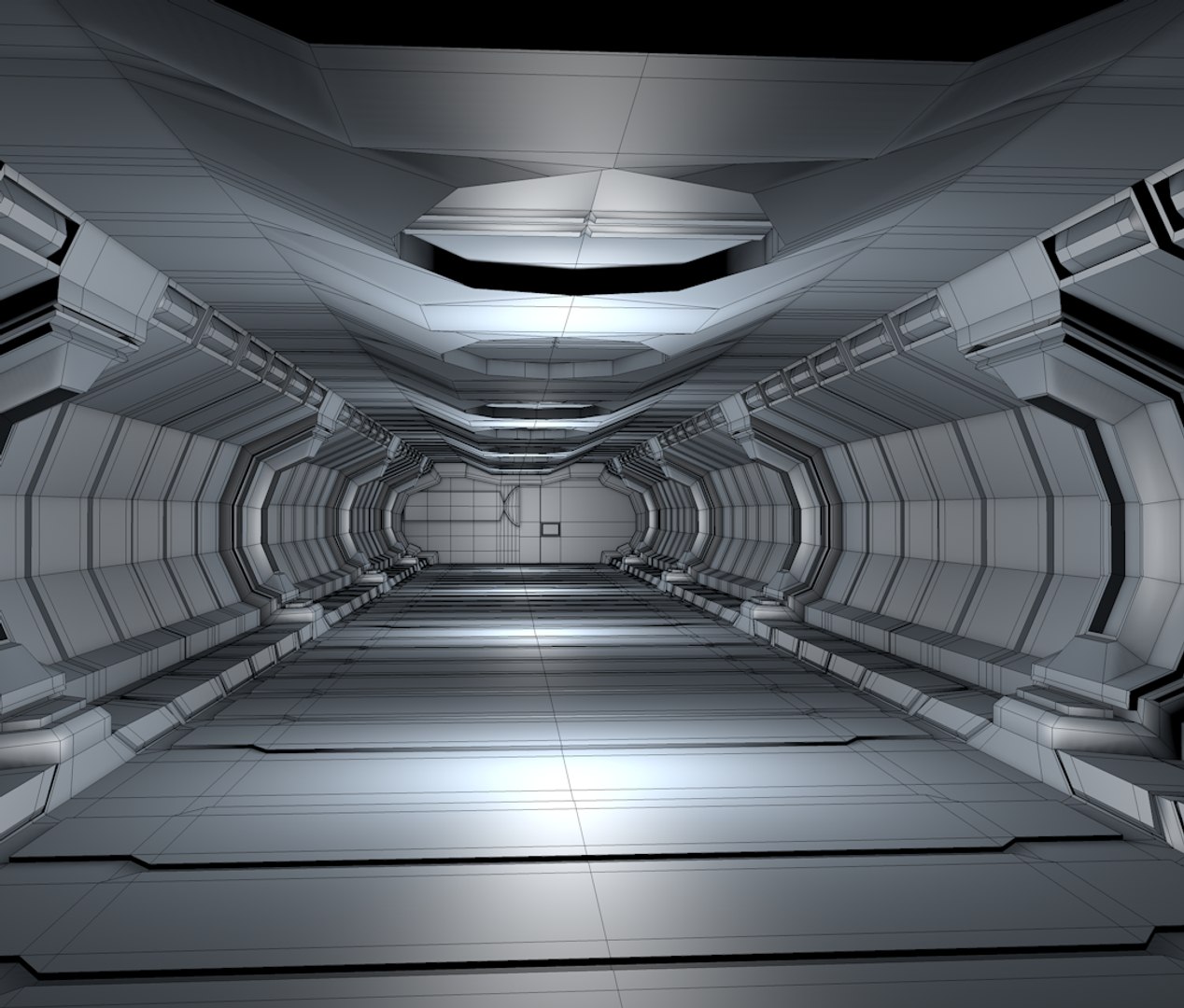 Scifi corridor 3D model - TurboSquid 1690740