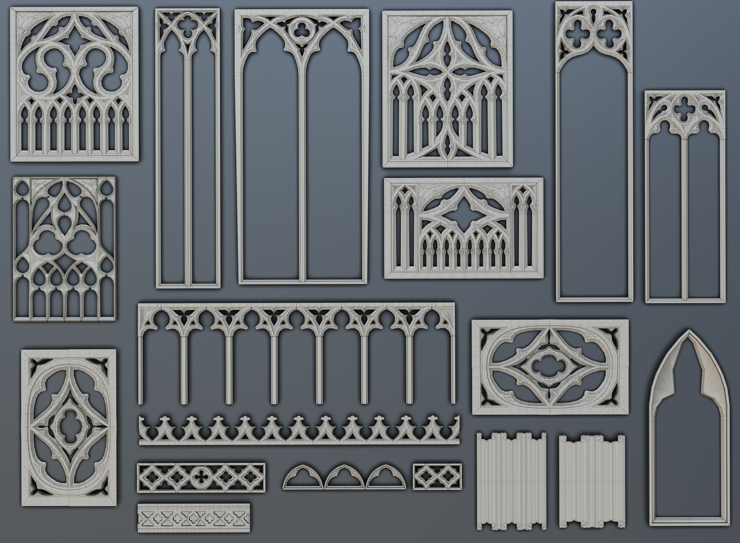 Elements Gothic 3D - TurboSquid 1490061