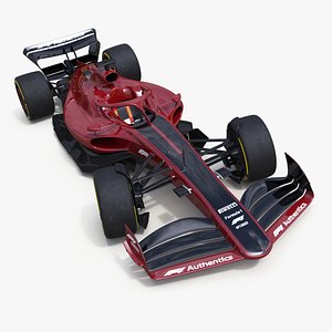 Formula 1 2022 Red Livery Rigged for Maya
