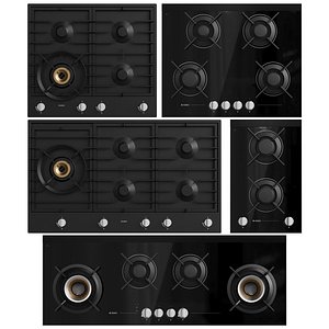 Asko 05 Gas Hob Set 3D
