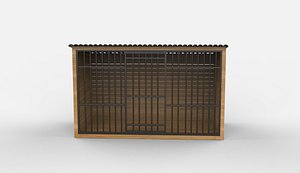 3D Dog Playpen 01 3D model