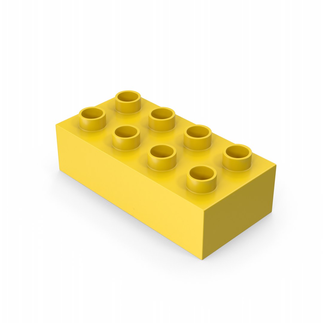 Brick Toy 2x4 3D Model - TurboSquid 2186627