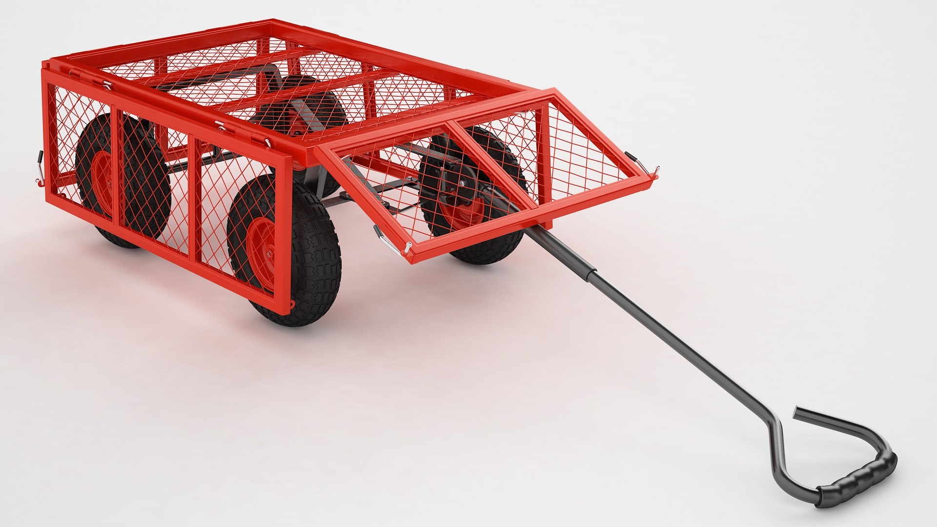 Garden Trolley Open 03 3D Model - TurboSquid 2230439