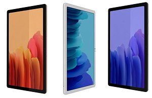 Samsung Galaxy Tab A7 10 4 2020 All Colors Low Poly model