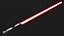 dark lightsaber 3d obj