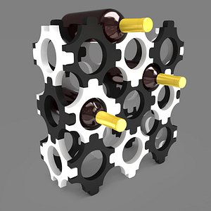 stand bottle decorative 3d model