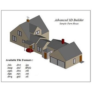 free house building 3d model