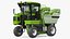 Rigged Grape Harvester with Vineyard Collection