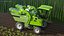 Rigged Grape Harvester with Vineyard Collection