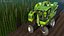 Rigged Grape Harvester with Vineyard Collection