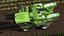 Rigged Grape Harvester with Vineyard Collection