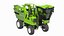 Rigged Grape Harvester with Vineyard Collection