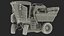 Rigged Grape Harvester with Vineyard Collection