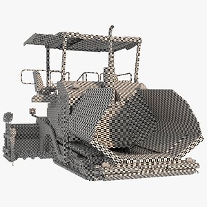 Asphalt Paver UVW Only 3D