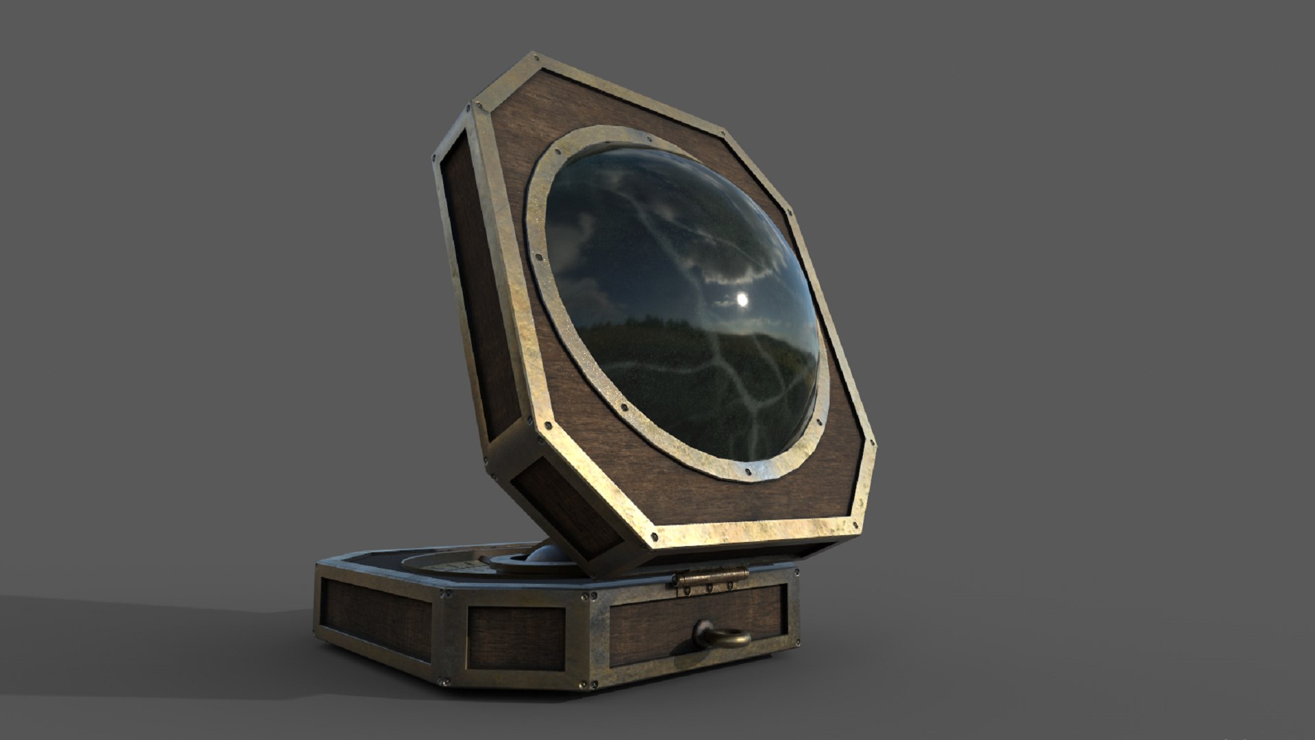 3D Vintage Compass PBR Low-poly Model - TurboSquid 1824117