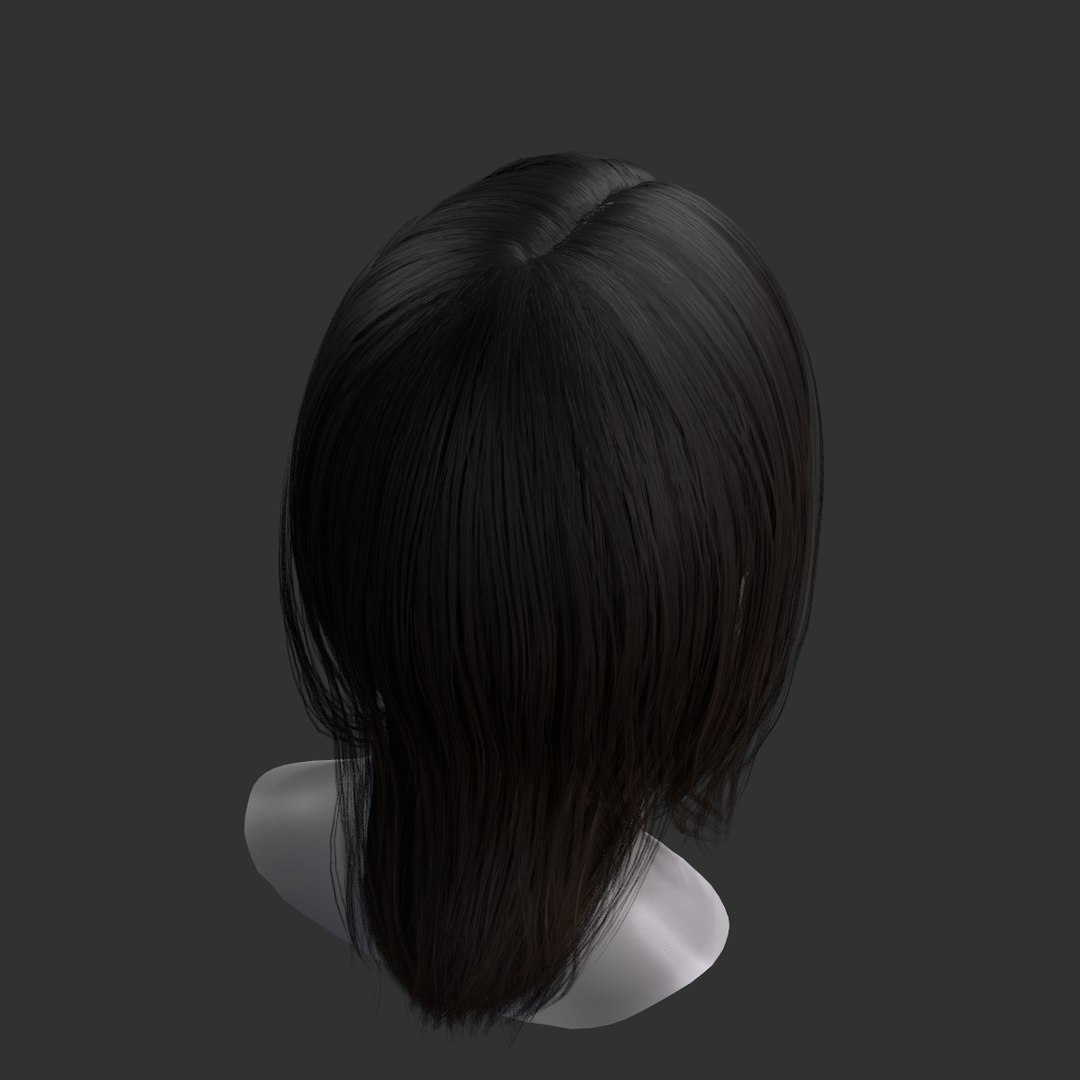 3D Realtime Hair Games Model - TurboSquid 1407370