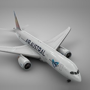 3D boeing 787 dreamliner air