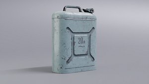 3D Fuel canister Low-poly model