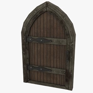 Medieval Door Wooden Arches